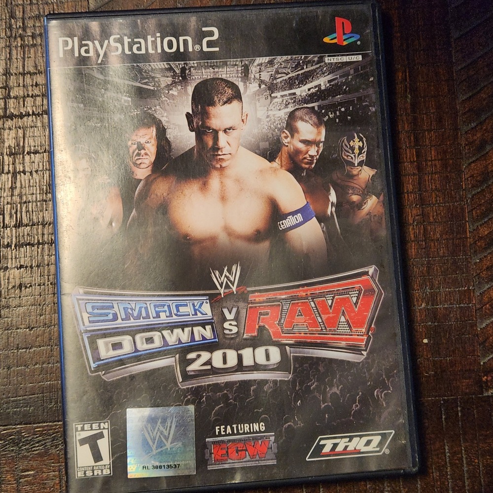 WWE Smackdown vs Raw 2010 Playstation 2 PS2 Wrestling Game John‎ Cena THQ